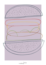 Indlæs billede til gallerivisning Utraditionel burger plakat